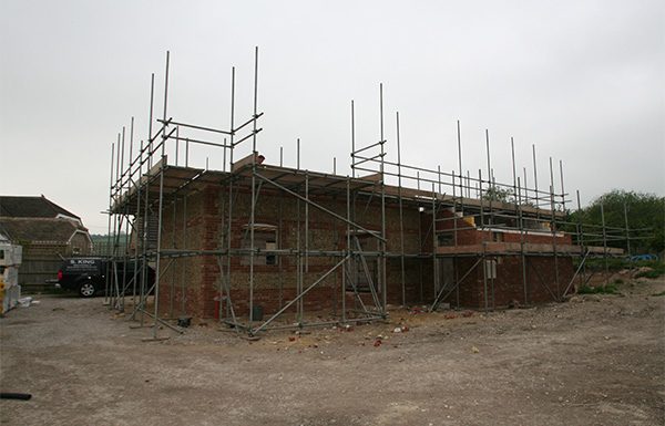 Substructure and ground floor going up