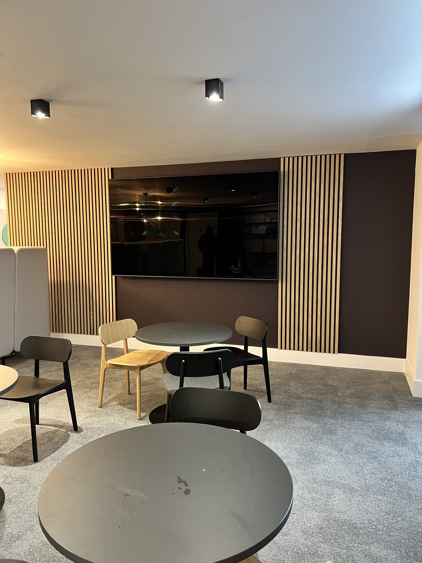 Meeting rooms, each named after a track