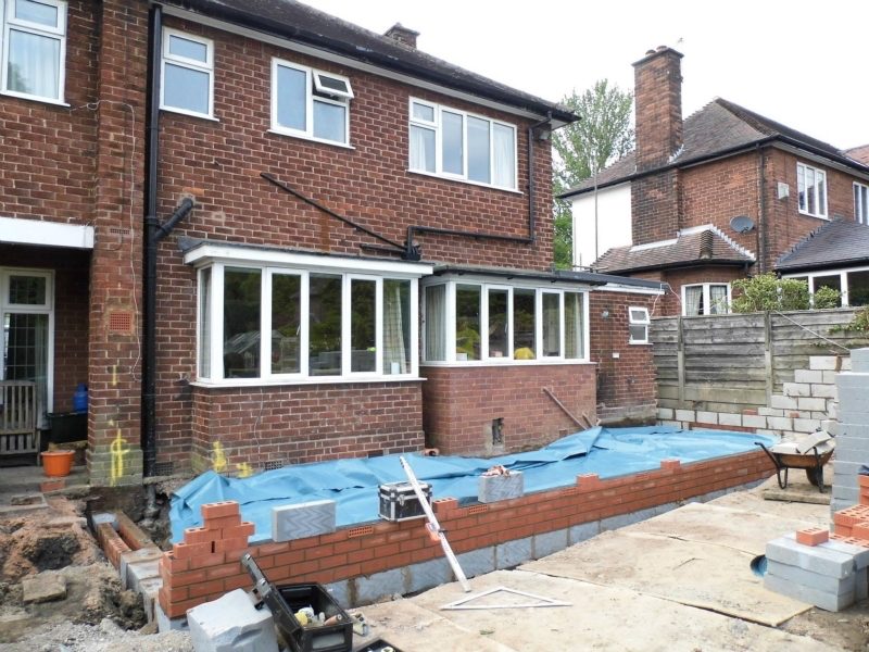 Rear extension going in
