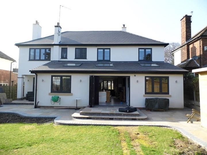 After — rear elevation with bi-folds onto the terrace